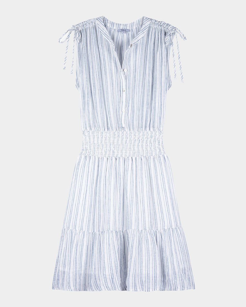Samina Tie-Shoulder Mini Dress